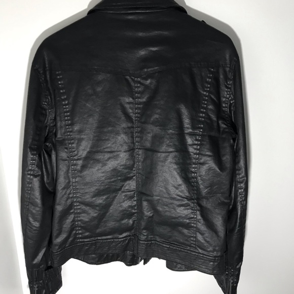John Varvatos Asymmetrical Coated Jacket - Picture 4 of 14